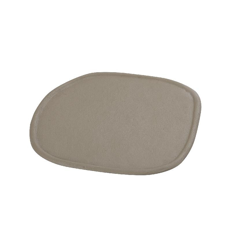 PTMD Schaal Cindae - 34x31x1 cm - Aluminium - Groen