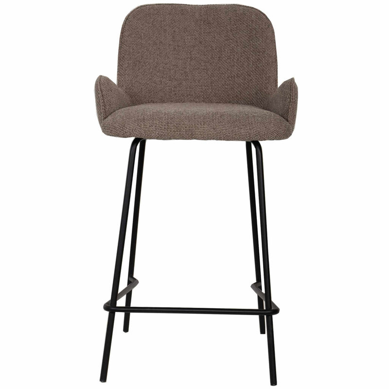 PTMD Barkruk Leander - 57x51x94 cm - Textiel - Beige