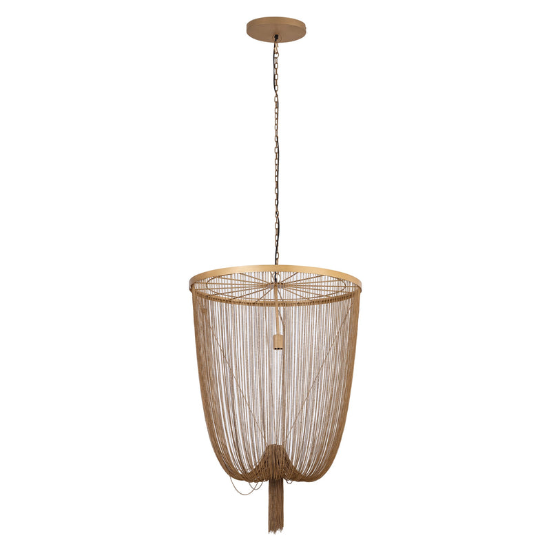 PTMD Hanglamp Solan - 70x70x100 cm - Ijzer - Goud