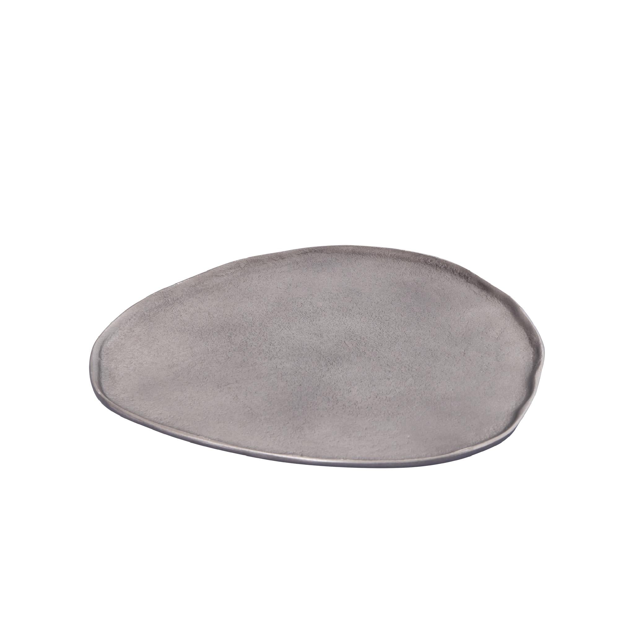 PTMD Plateau Kora - 30x25x1 cm - Aluminium - Zilver