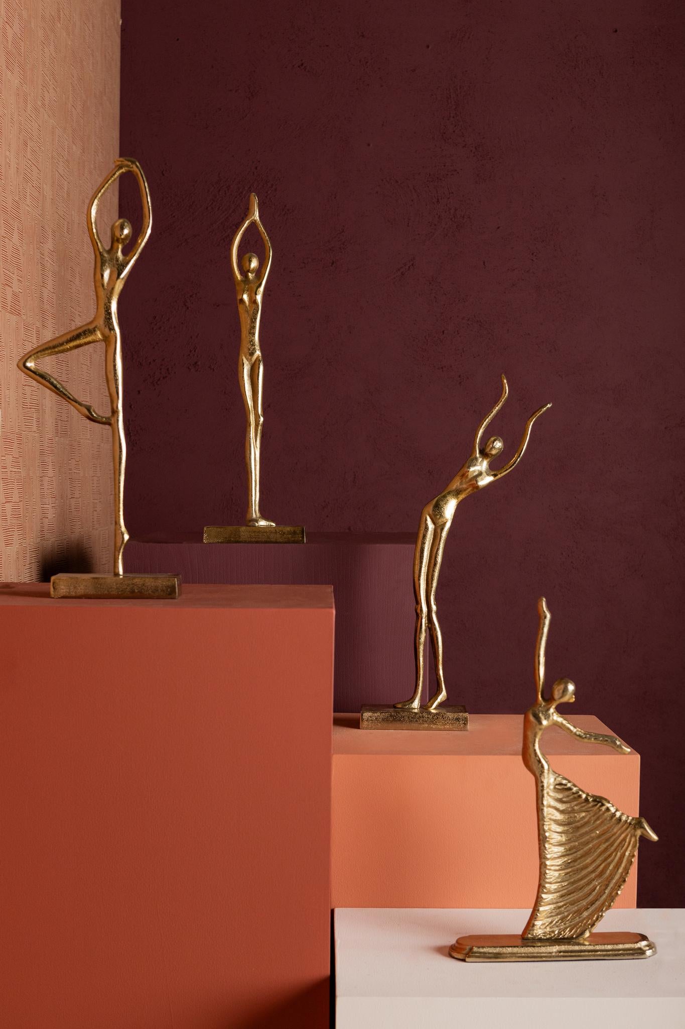PTMD Deco Object Saaqi - 23x8x49 cm - Aluminium - Goud