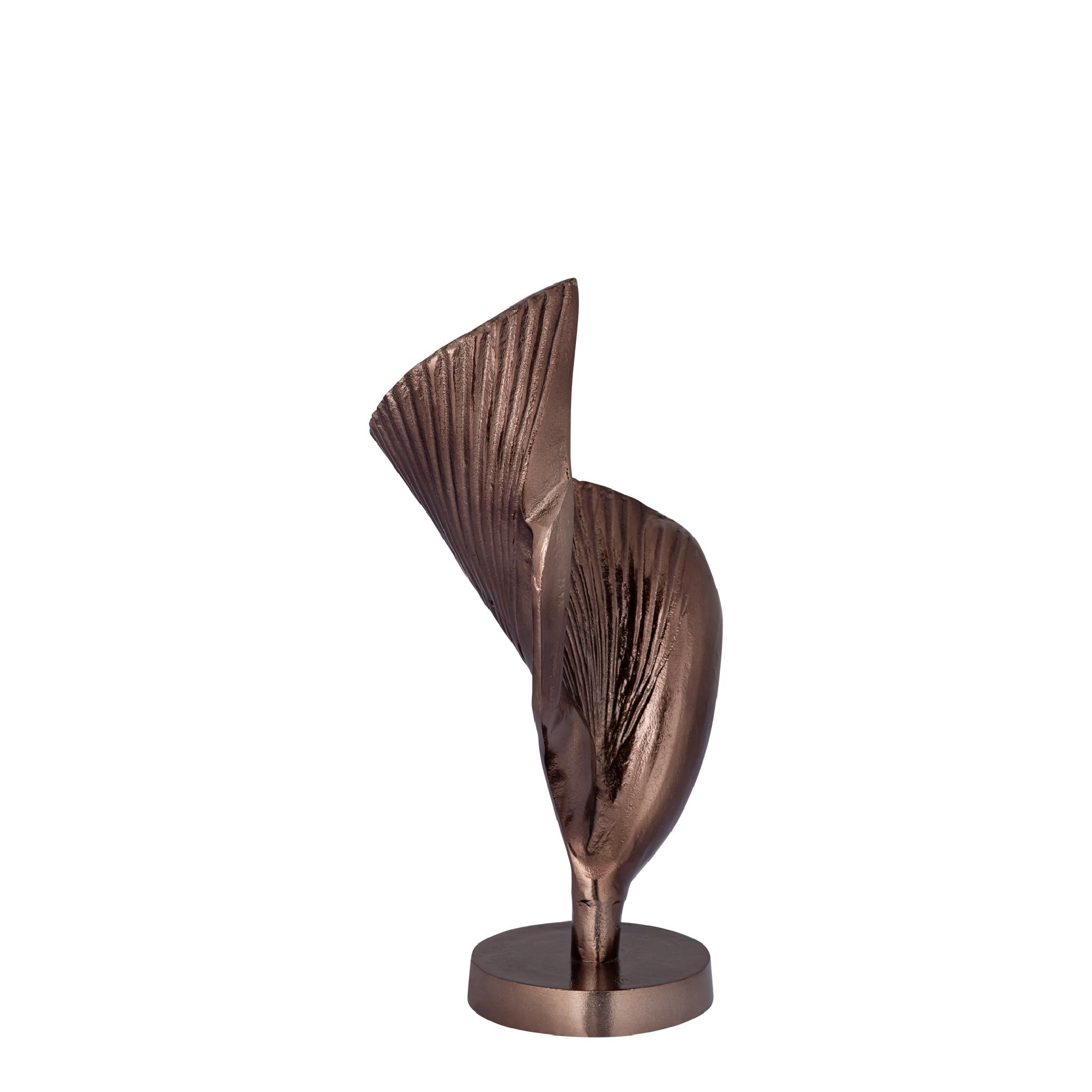 PTMD Deco Object Roweyda - 20x14x42 cm - Aluminium - Brons