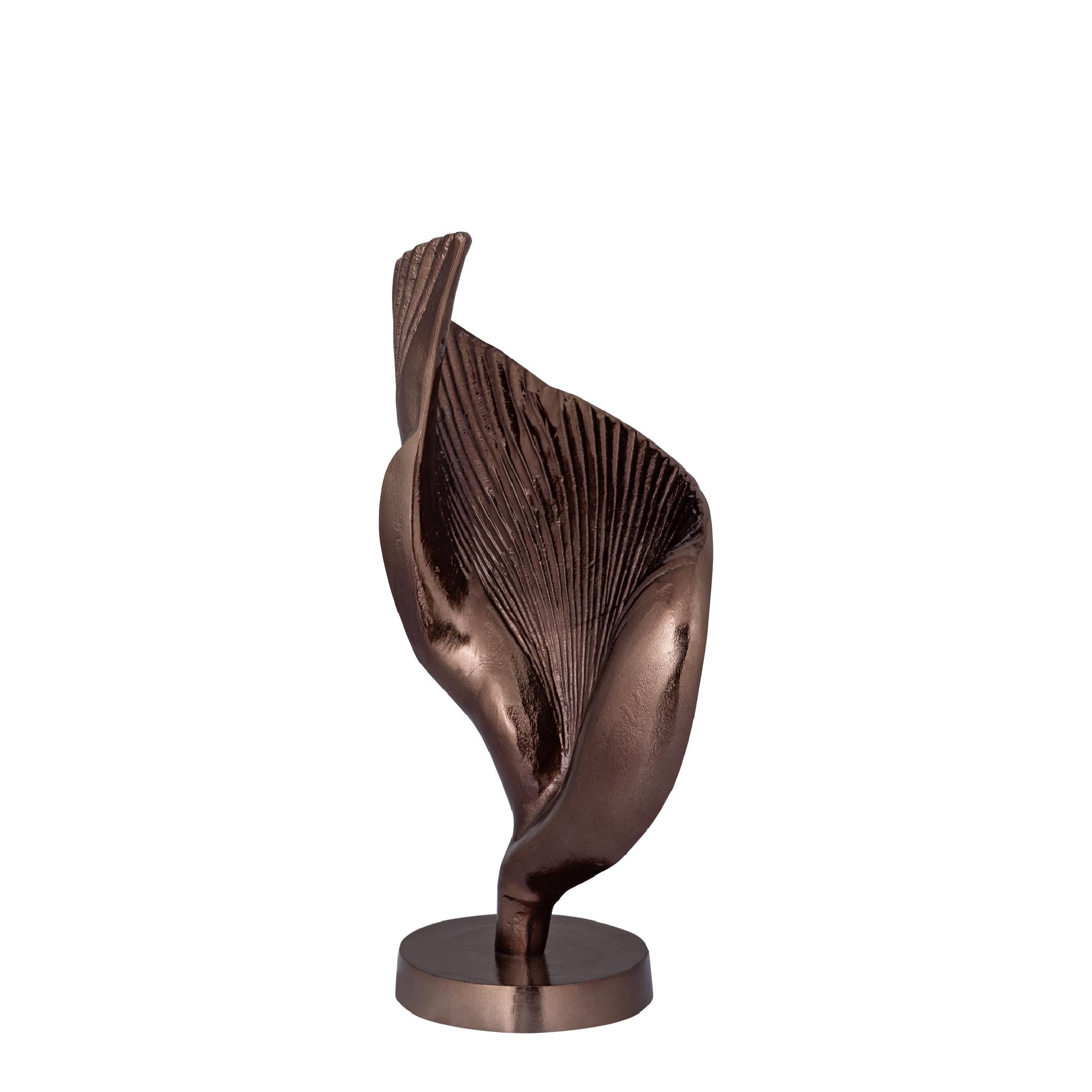 PTMD Deco Object Roweyda - 20x14x42 cm - Aluminium - Brons