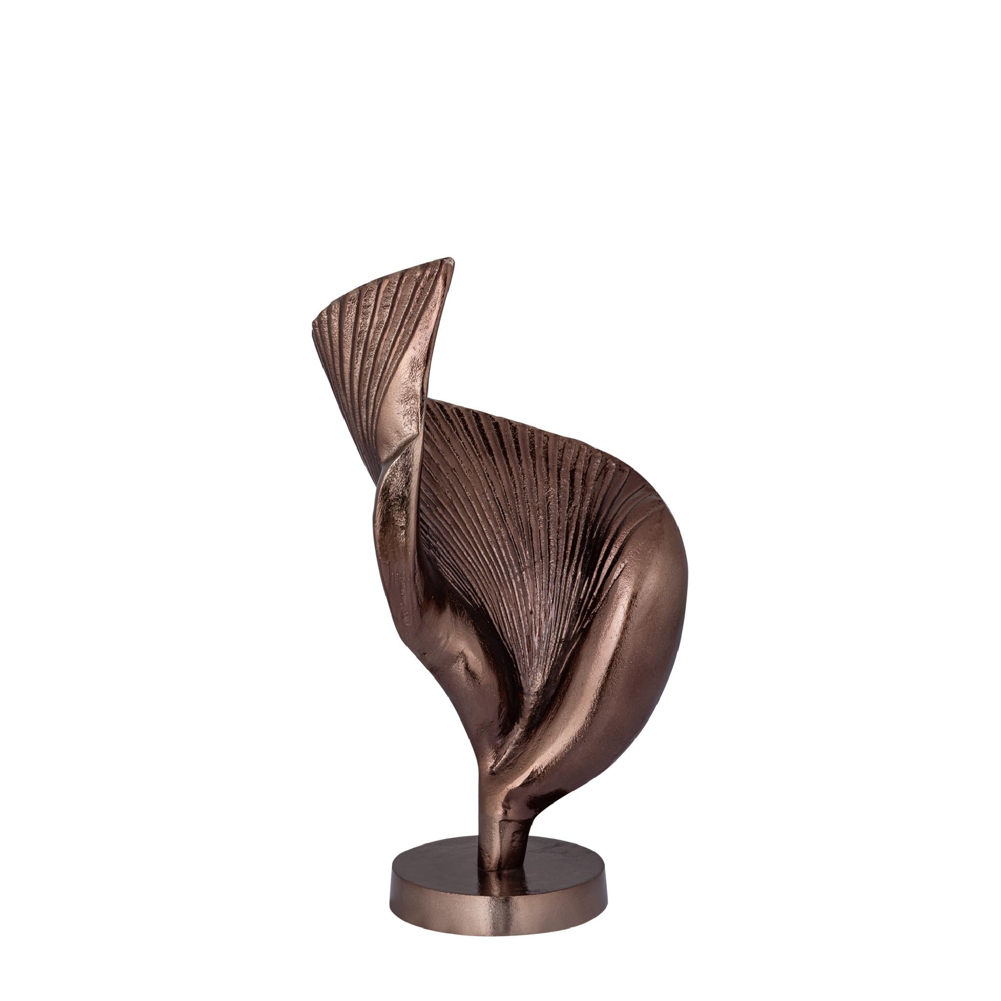 PTMD Deco Object Roweyda - 20x14x42 cm - Aluminium - Brons