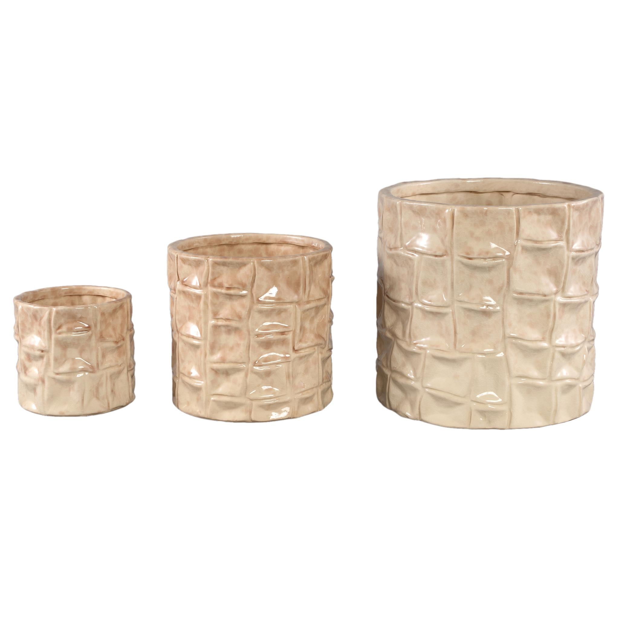 PTMD Bloempot Raysa - 21x21x21 cm - Keramiek - Roze