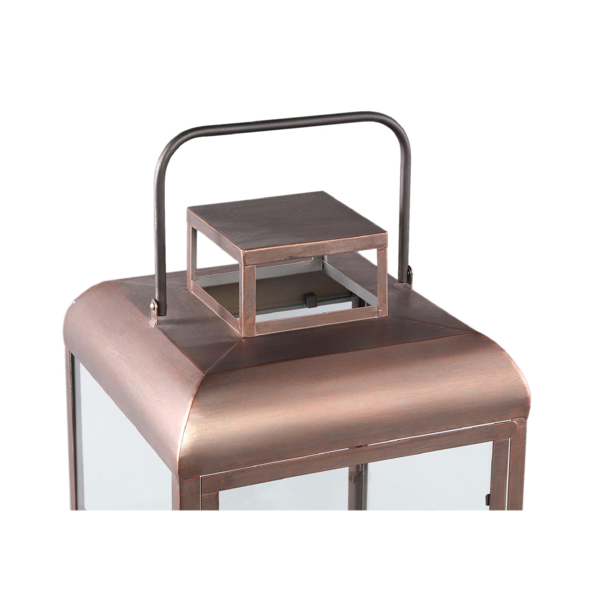 PTMD Lantaarn Vitoria - 30x30x50 cm - Ijzer - Wit