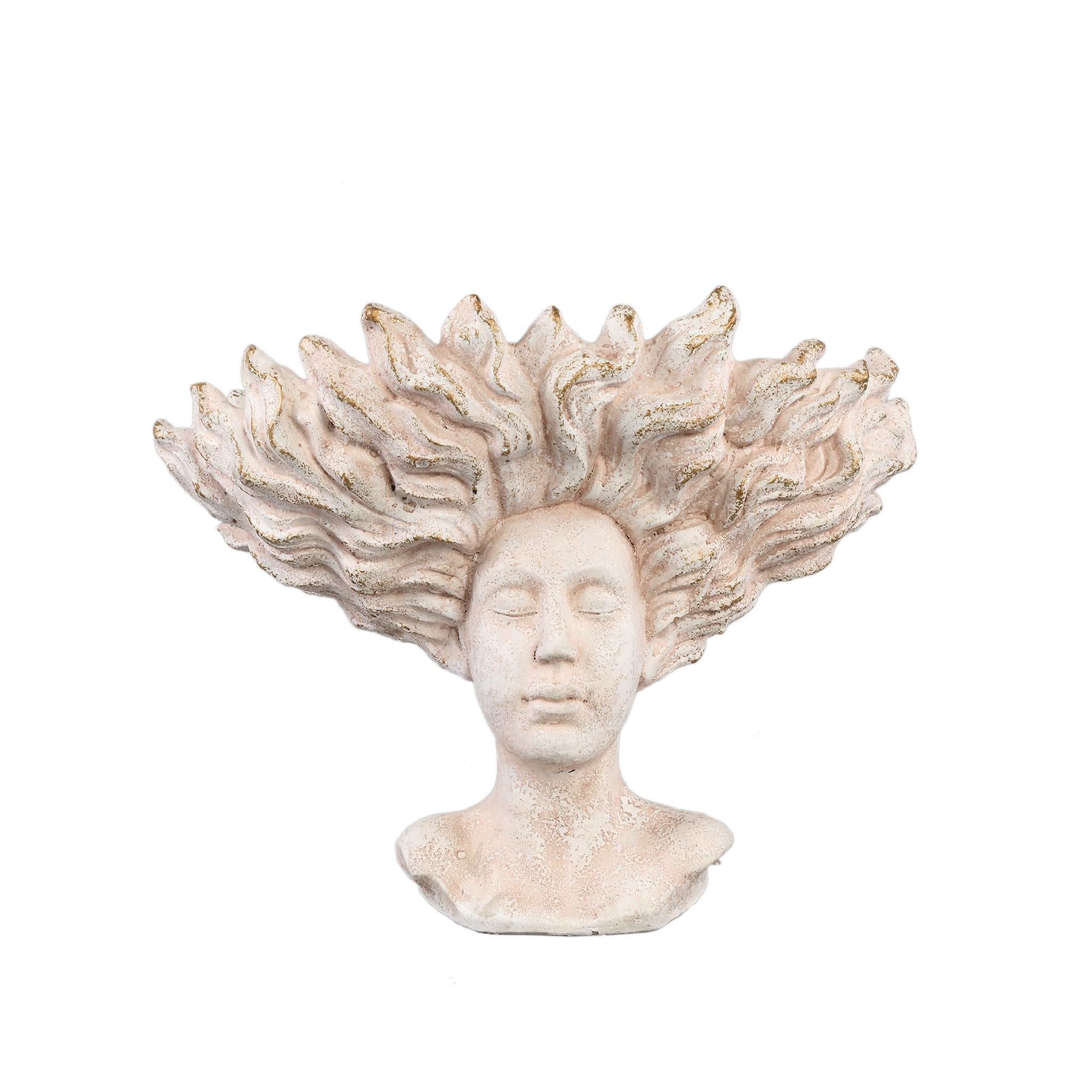 PTMD Deco Object Kimbere - 38x21x30 cm - Cement - Creme