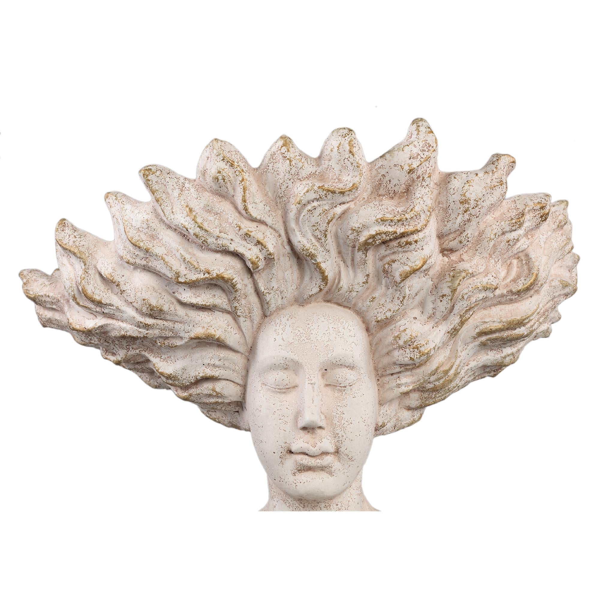 PTMD Deco Object Kimbere - 43x25x35 cm - Cement - Creme