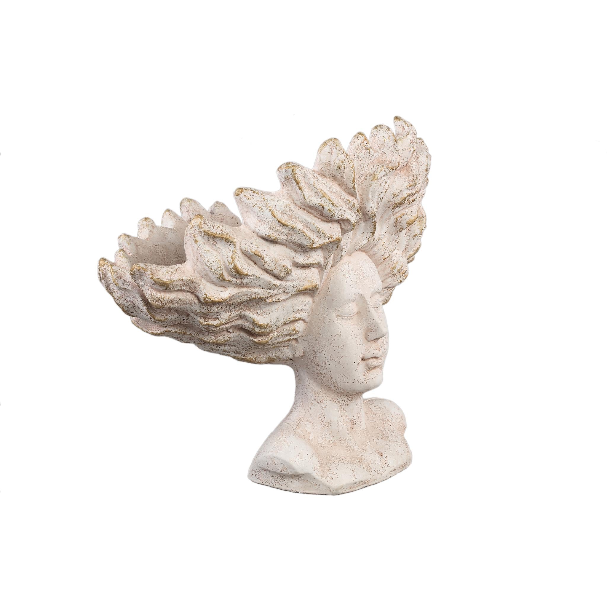 PTMD Deco Object Kimbere - 43x25x35 cm - Cement - Creme
