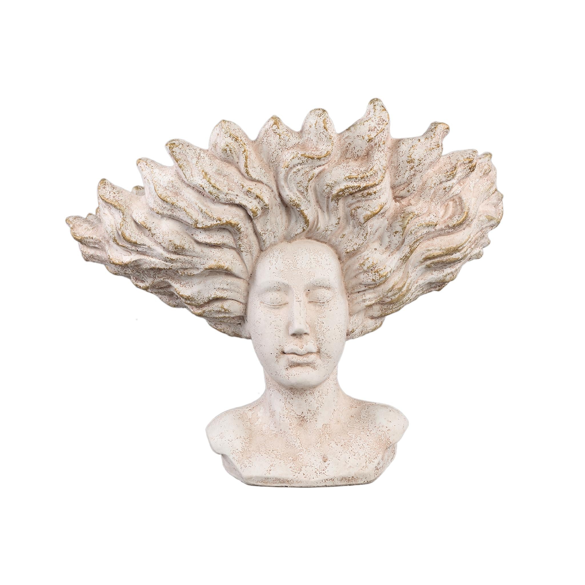 PTMD Deco Object Kimbere - 43x25x35 cm - Cement - Creme