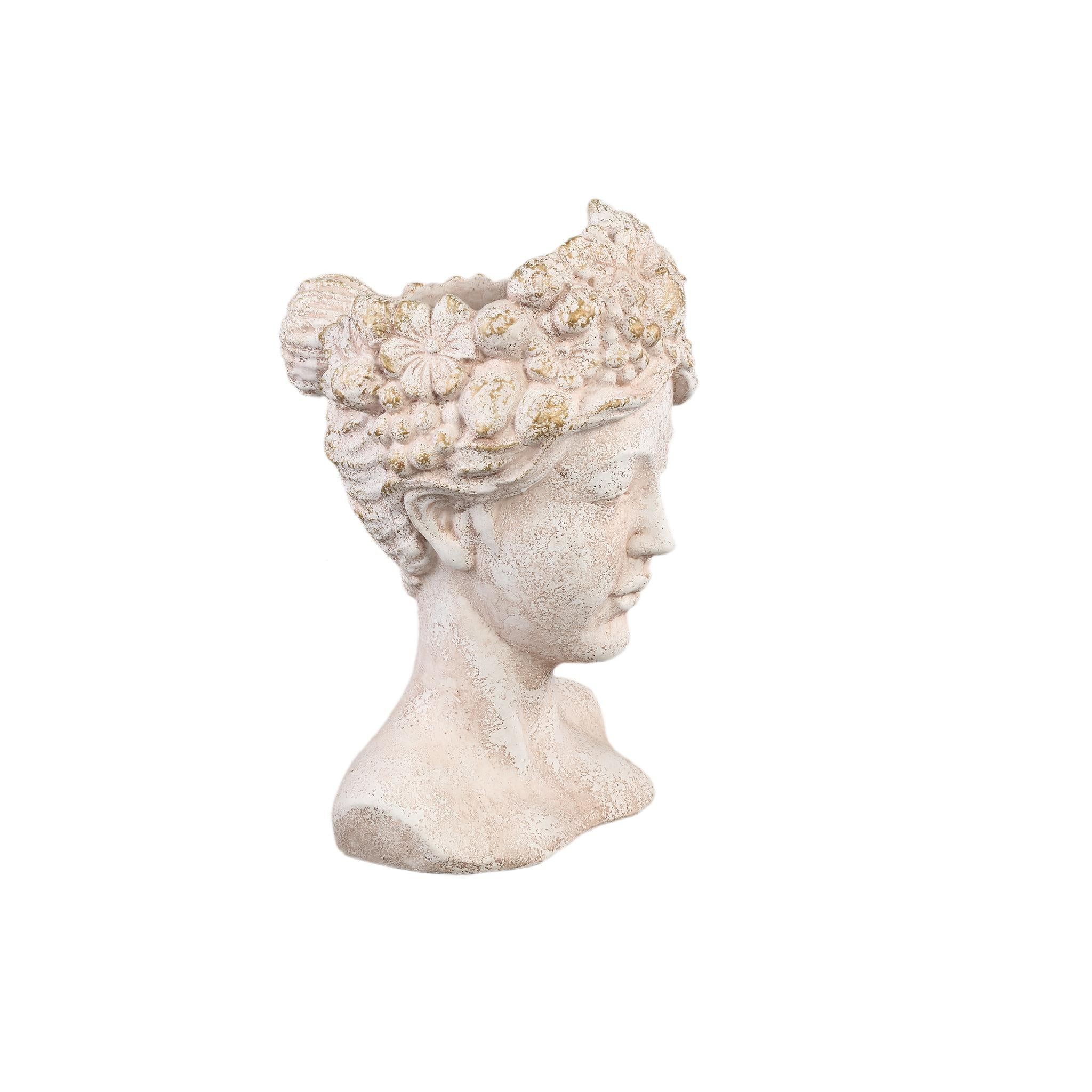 PTMD Deco Object Sherlene - 23x21x36 cm - Cement - Creme
