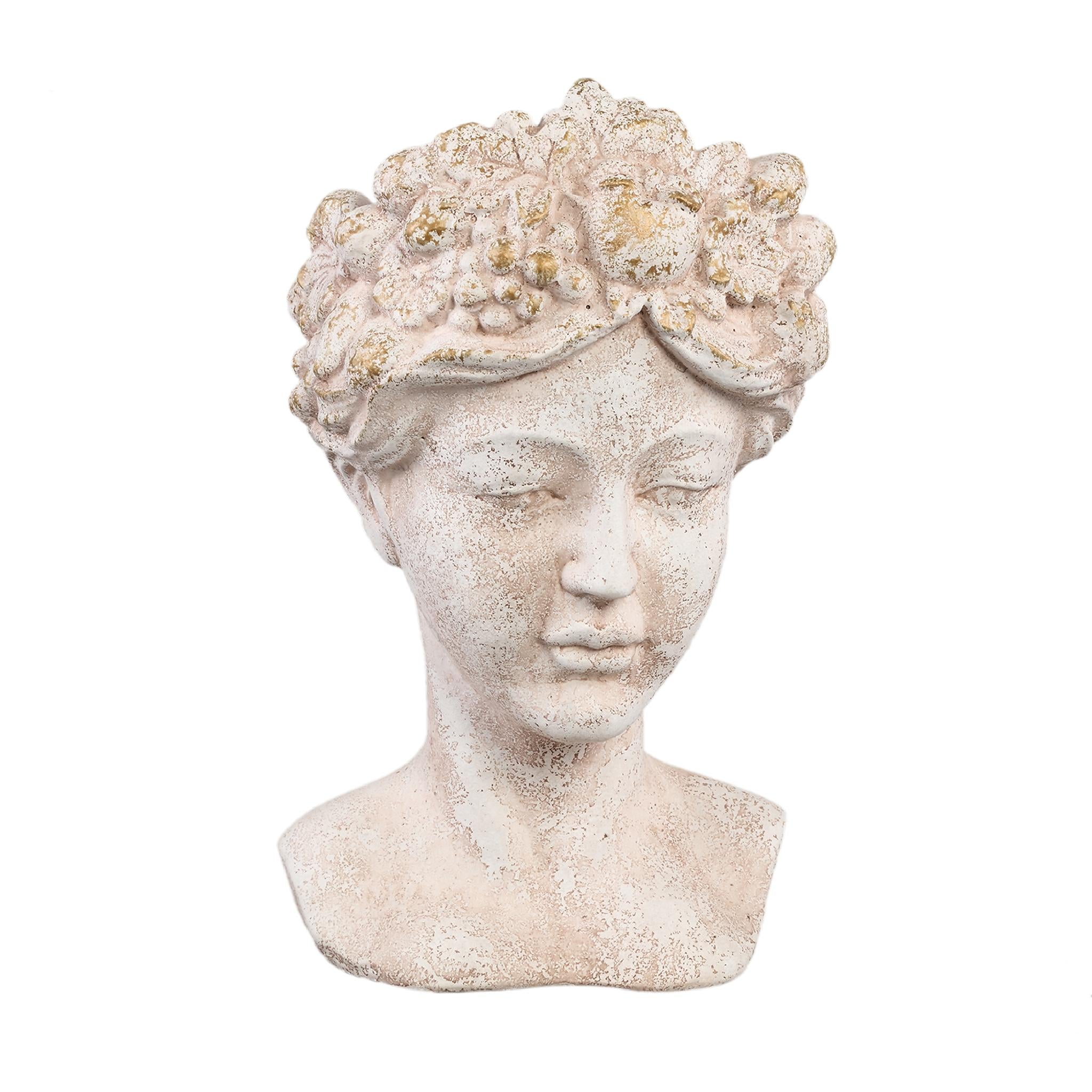 PTMD Deco Object Sherlene - 23x21x36 cm - Cement - Creme