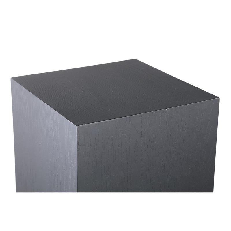 PTMD Zuilen Gustavo - 45x45x100 cm - Hout - Zwart - Set van 2