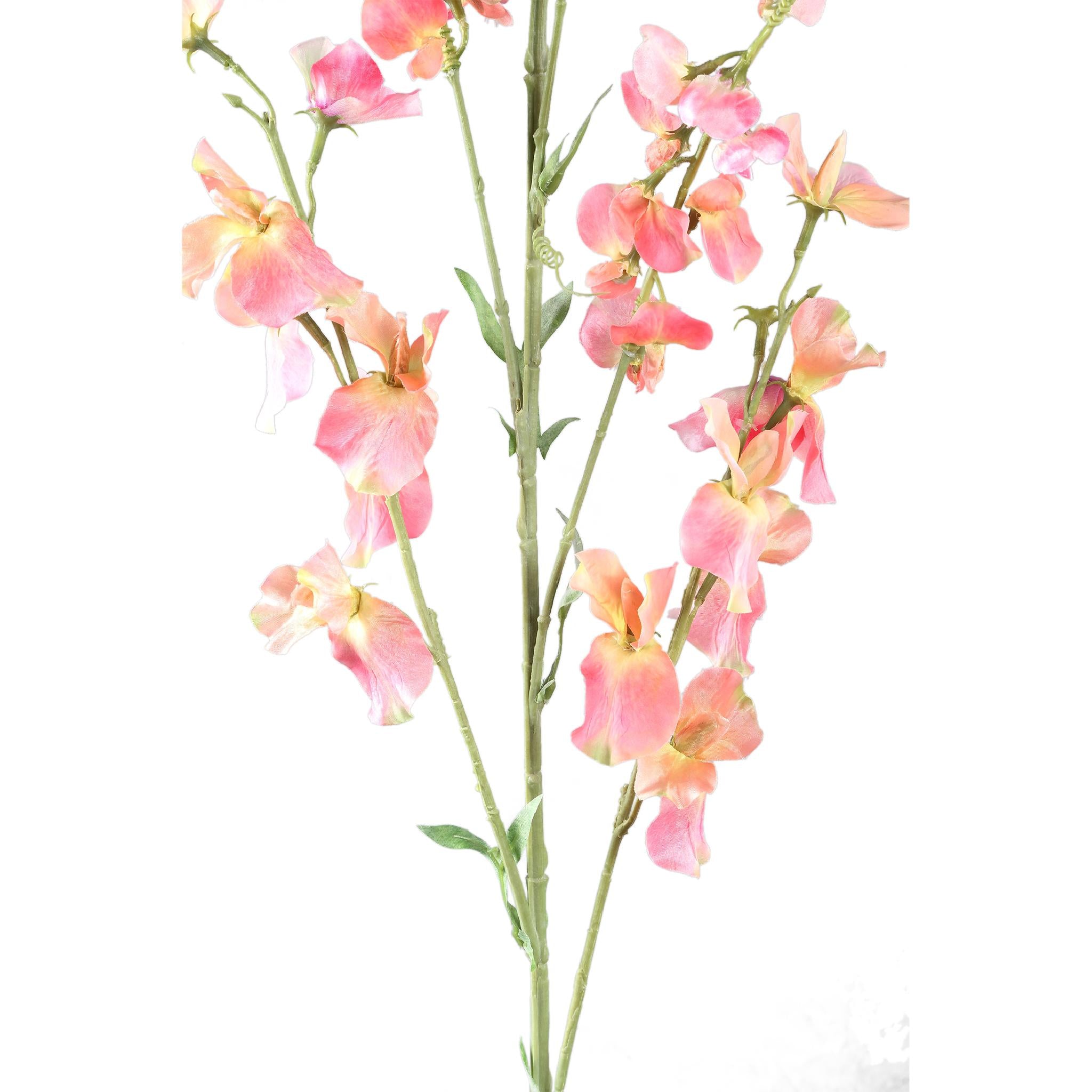 PTMD Kunstbloem Sweetpea - 65x29x122 cm - Plastic - Roze