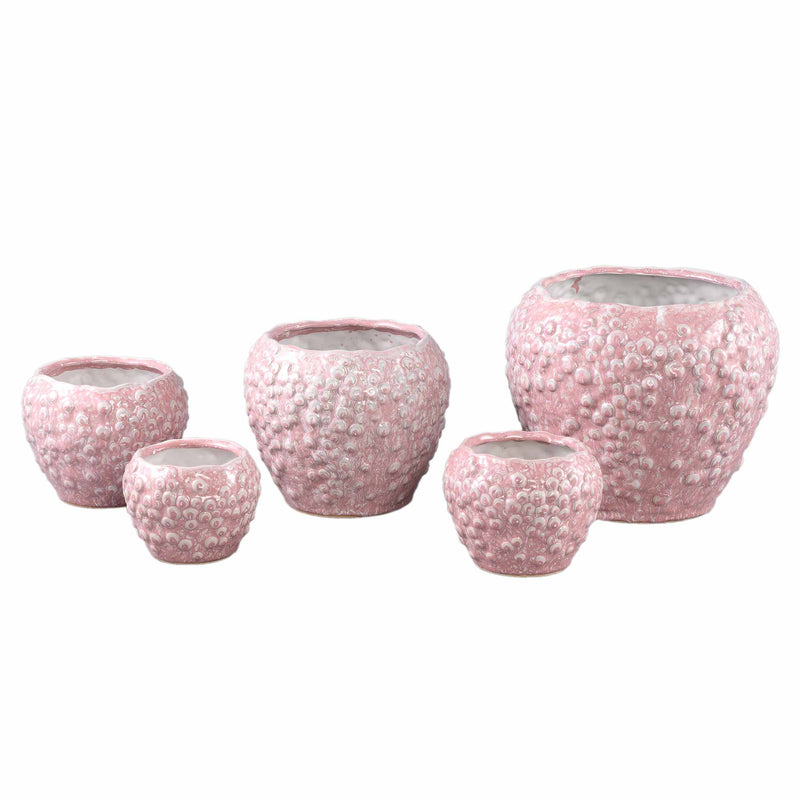 PTMD Bloempot Avis - 20x20x17 cm - Keramiek - Roze