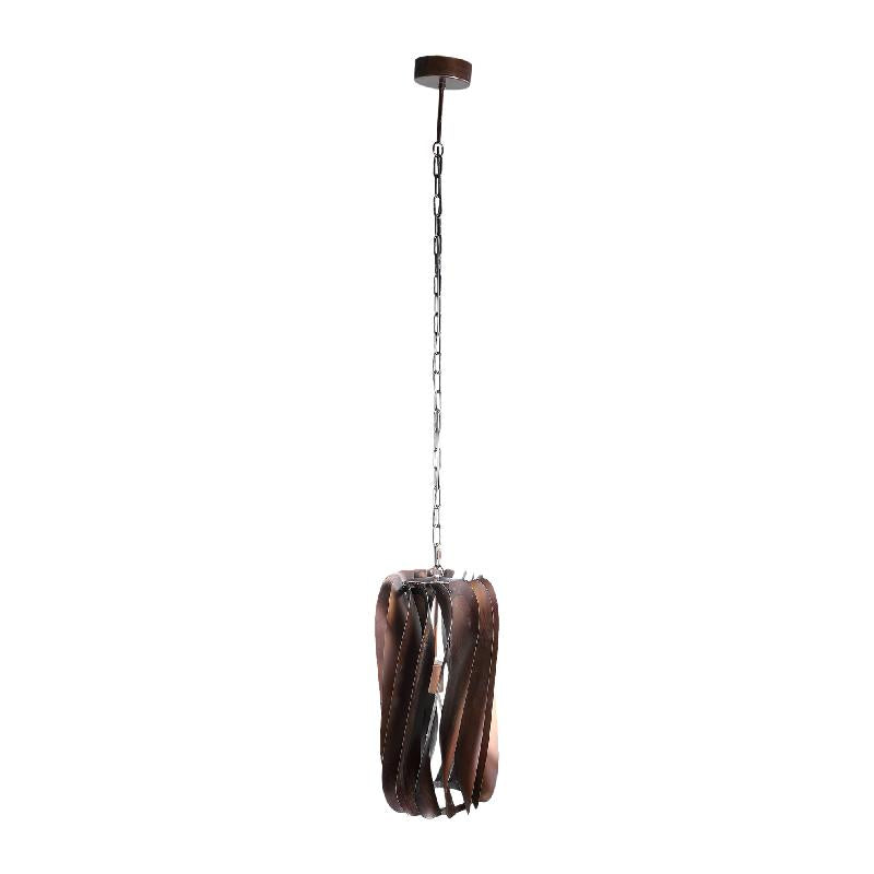 PTMD Hanglamp Tessa - 27x27x156 cm - Ijzer - Brons