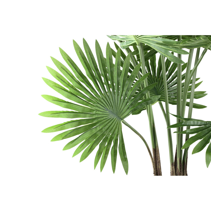 PTMD Kunstplant Palm Tree - 80x80x134 cm - Plastic - Zwart
