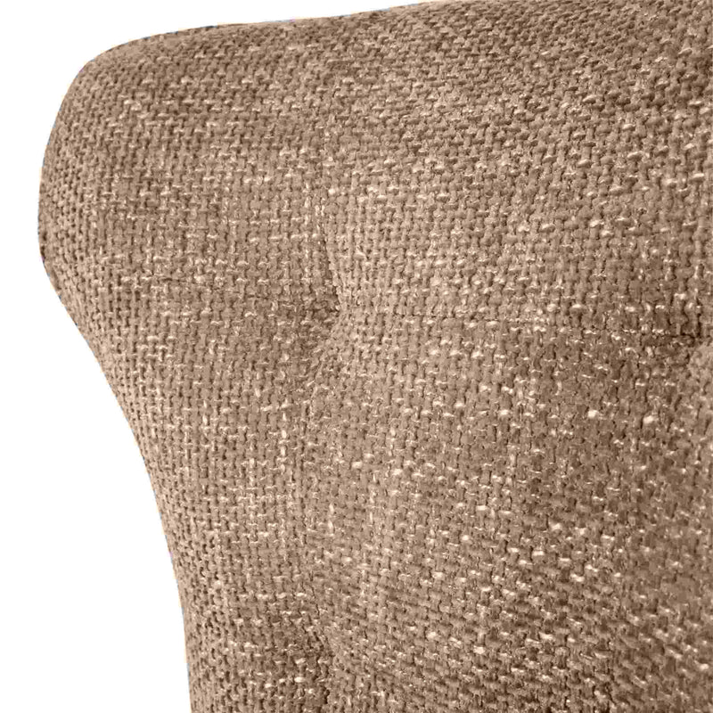 PTMD Eetkamerstoel Vetus - 63x64x89 cm - Textiel - Taupe