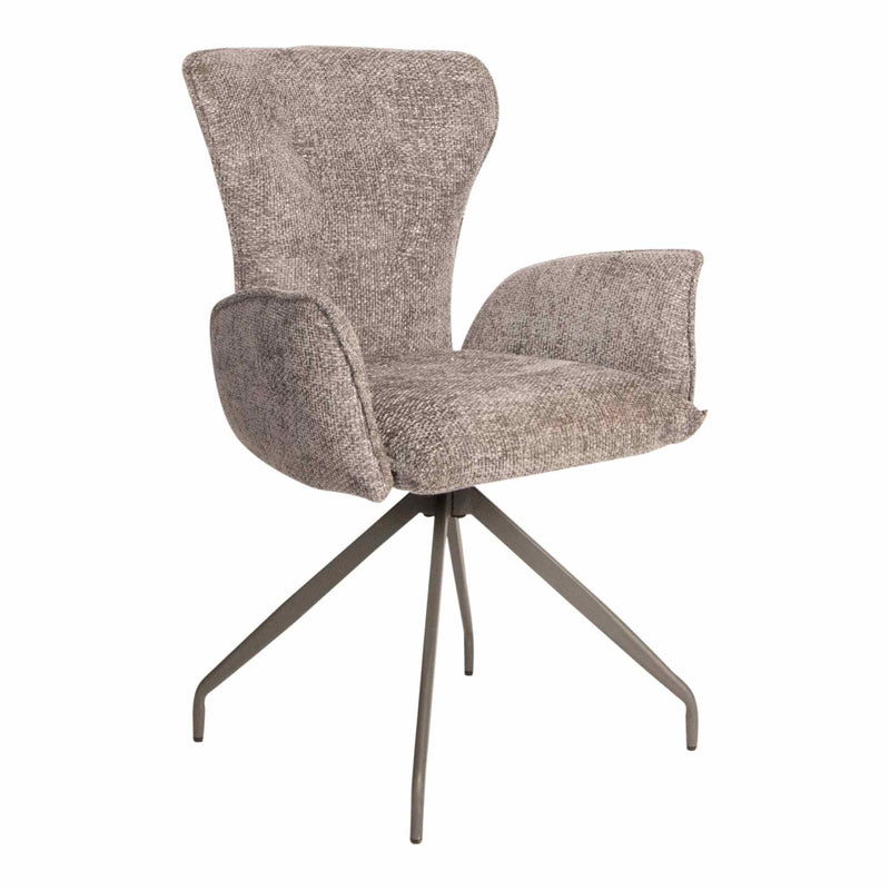PTMD Eetkamerstoel Vetus - 63x64x89 cm - Staal - Grijs