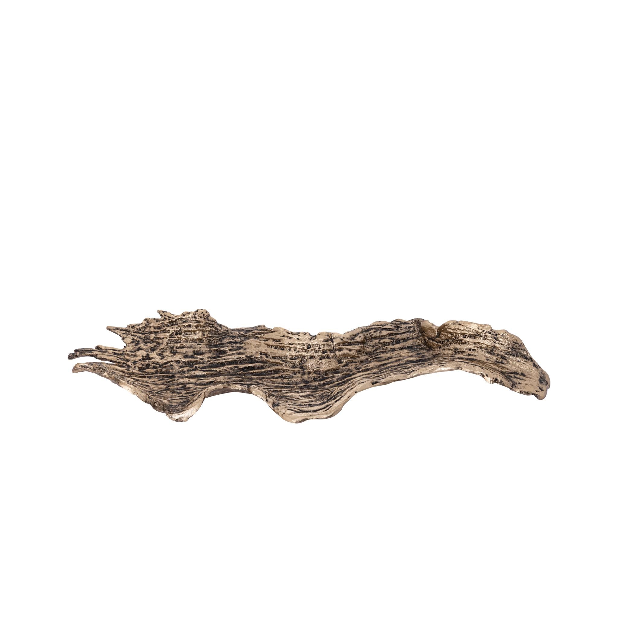 PTMD Schaal Aitana - 54x15x7 cm - Aluminium - Goud
