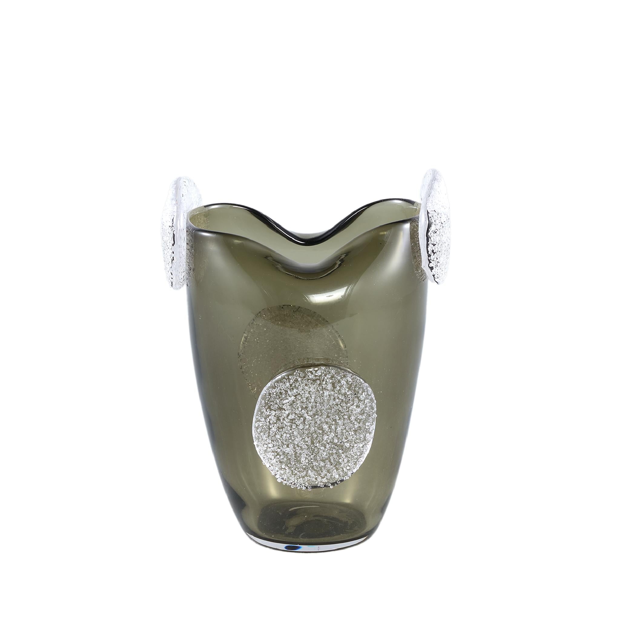 PTMD Vaas Giah - 19x19x27 cm - Glas - Groen