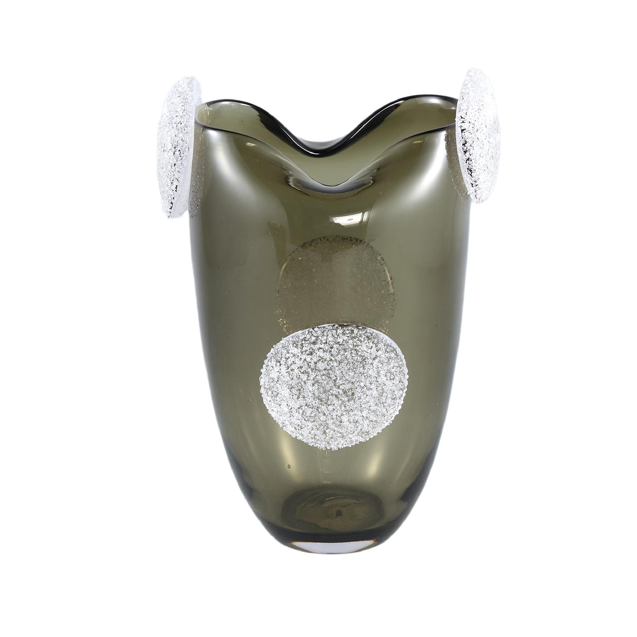 PTMD Vaas Giah - 20x19x30 cm - Glas - Groen