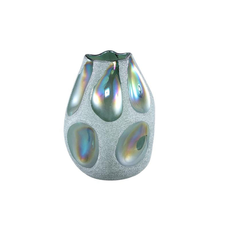 PTMD Vaas Kloi - 20x19x26 cm - Glas - Groen