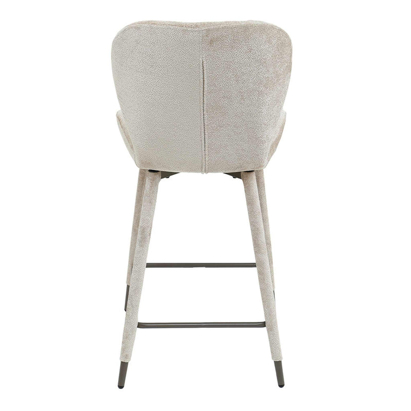 PTMD Barkruk Thor - 66x52x108 cm - Textiel - Beige
