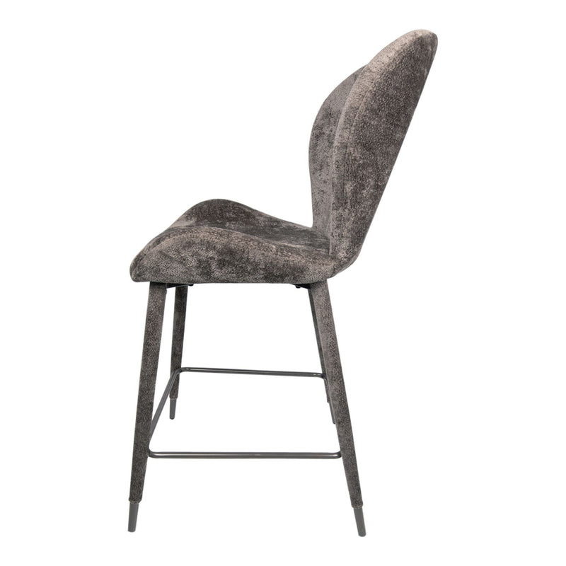 PTMD Barkruk Thor - 66x52x108 cm - Textiel - Bruin