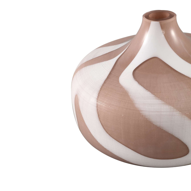 PTMD Vaas Nuhin - 26x26x19 cm - Glas - Wit