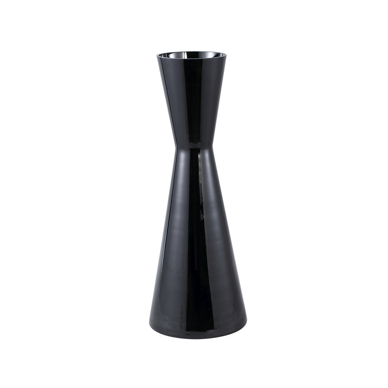 PTMD Vaas Corena - 22x22x60 cm - Glas - Zwart