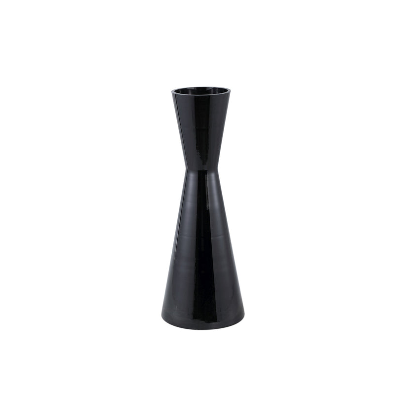 PTMD Vaas Corena - 19x19x50 cm - Glas - Zwart