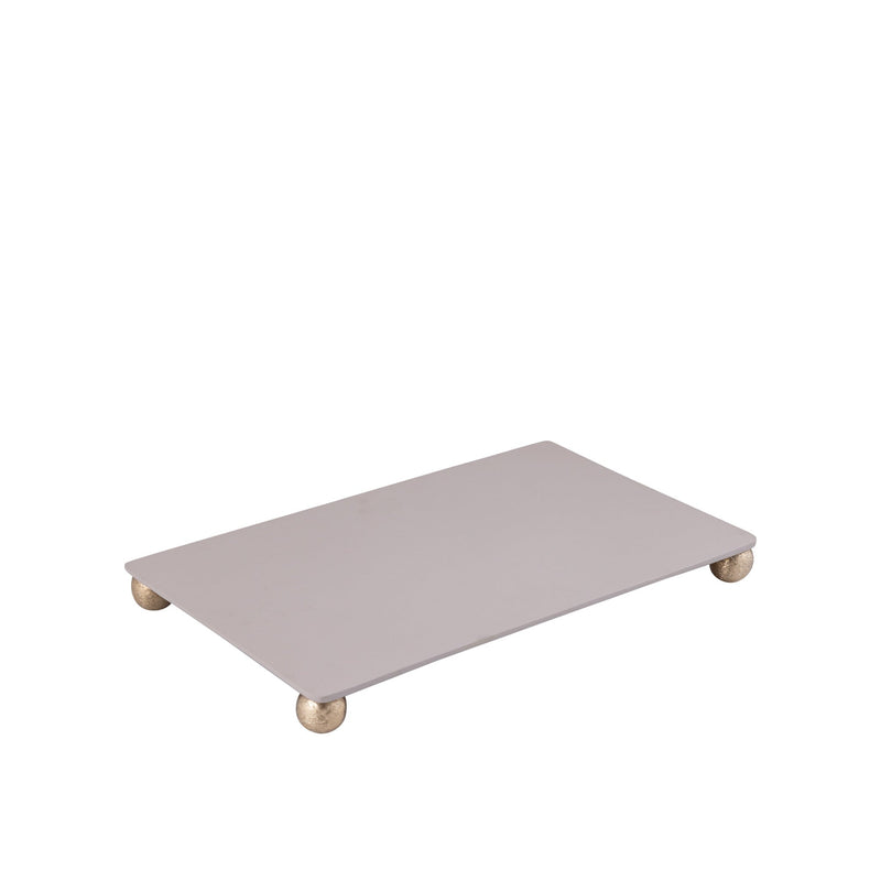 PTMD Plateau Uchizi - 49x29x4 cm - Aluminium - Creme