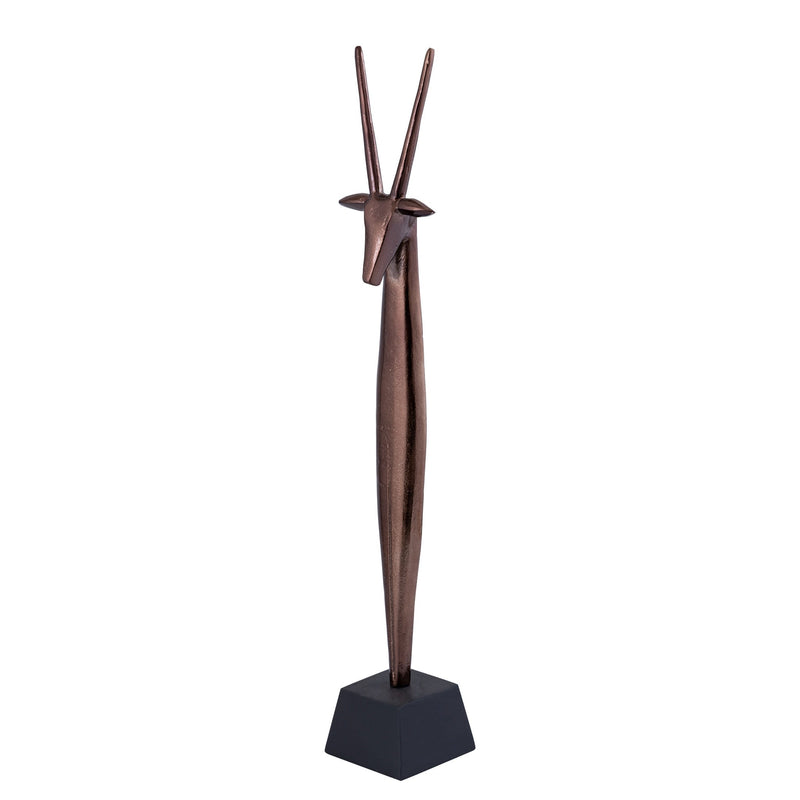 PTMD Deco Object Locke - 10x10x74 cm - Aluminium - Brons