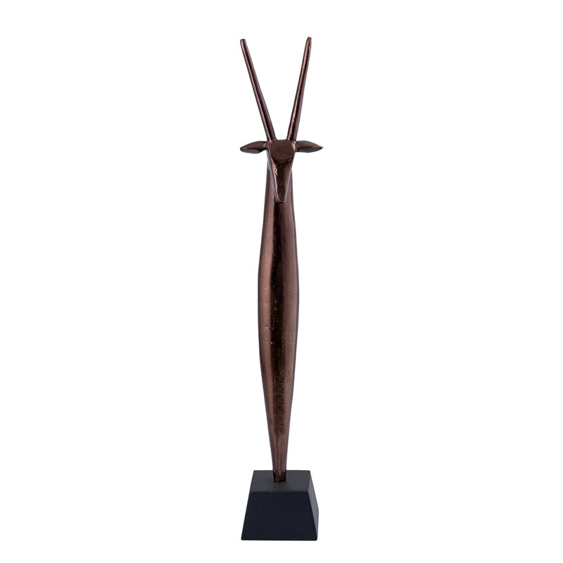 PTMD Deco Object Locke - 10x10x74 cm - Aluminium - Brons