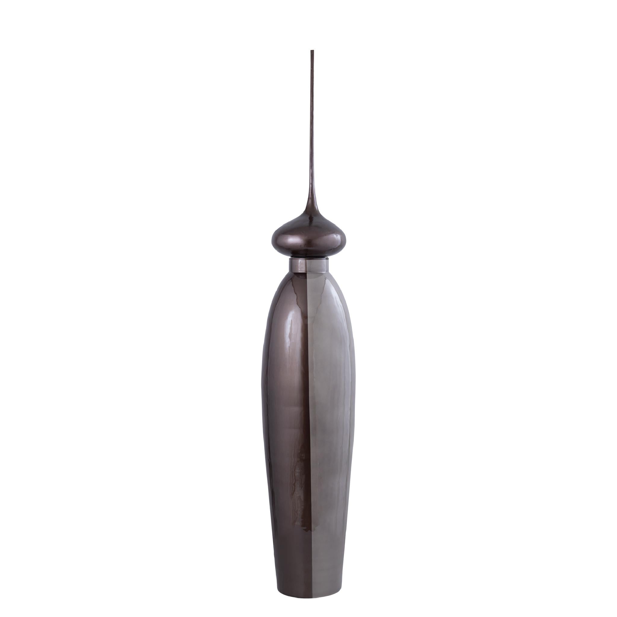 PTMD Deco Object Elinur - 26x26x154 cm - Glas - Creme