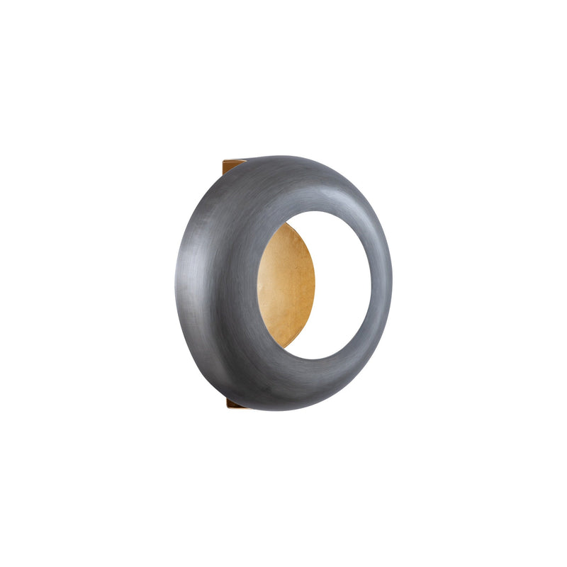 PTMD Windlicht Prestyn - 20x8x20 cm - Ijzer - Grijs