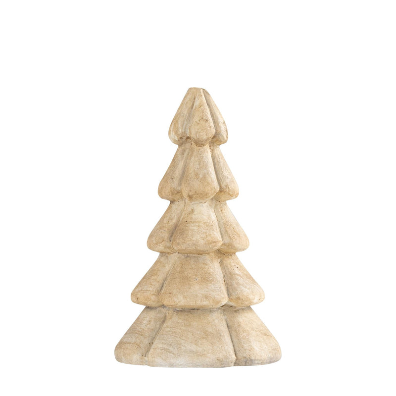 PTMD Deco Object Navis - 20x13x13 cm - Hout - Creme