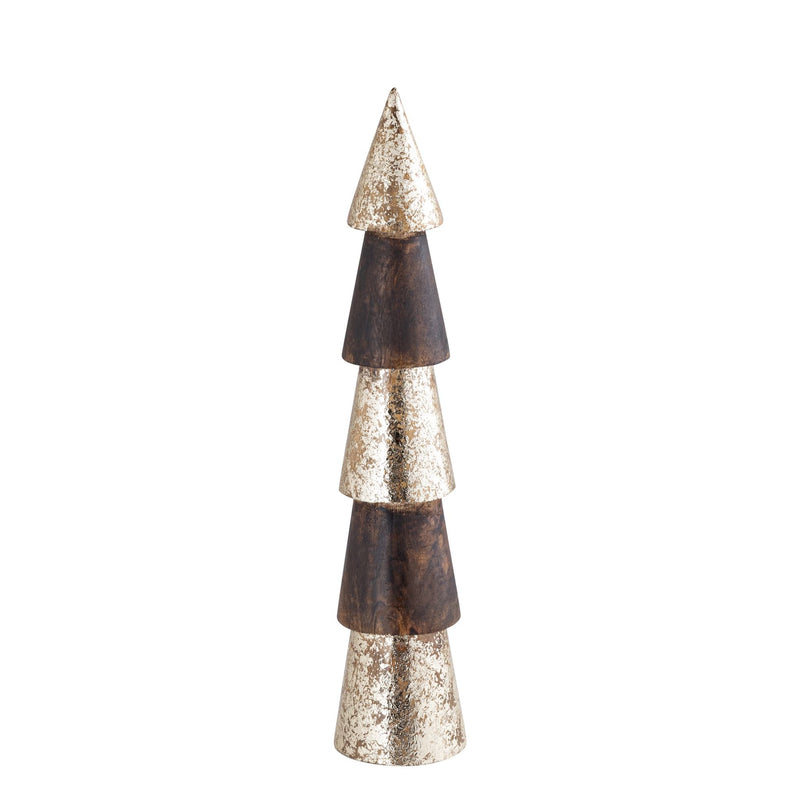PTMD Kunstboom Preslav - 12x12x60 cm - Hout - Goud
