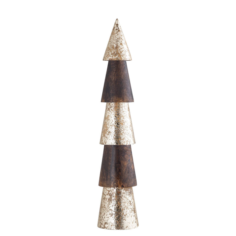PTMD Kunstboom Preslav - 12x12x60 cm - Hout - Goud