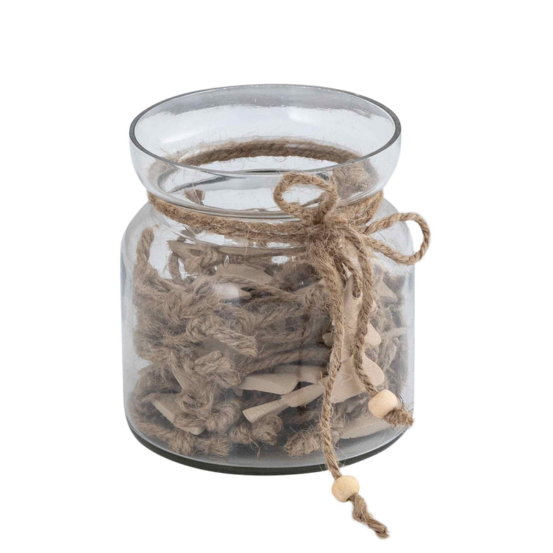 PTMD Deco Object Leain - 11x10x10 cm - Aluminium - Taupe