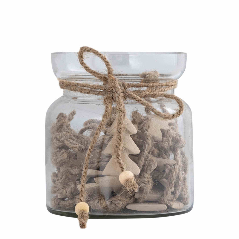 PTMD Deco Object Leain - 11x10x10 cm - Aluminium - Taupe