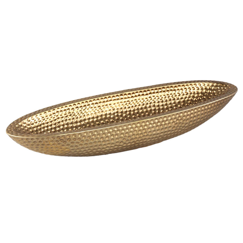 PTMD Schaal Kalki - 50x14x9 cm - Keramiek - Goud