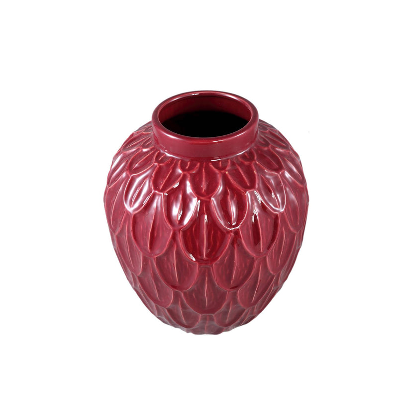 PTMD Bloempot Kobee - 30x30x35 cm - Keramiek - Rood