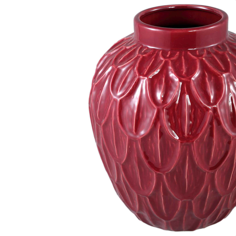 PTMD Bloempot Kobee - 30x30x35 cm - Keramiek - Rood