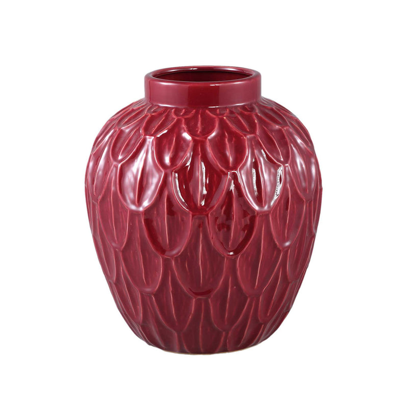 PTMD Bloempot Kobee - 30x30x35 cm - Keramiek - Rood