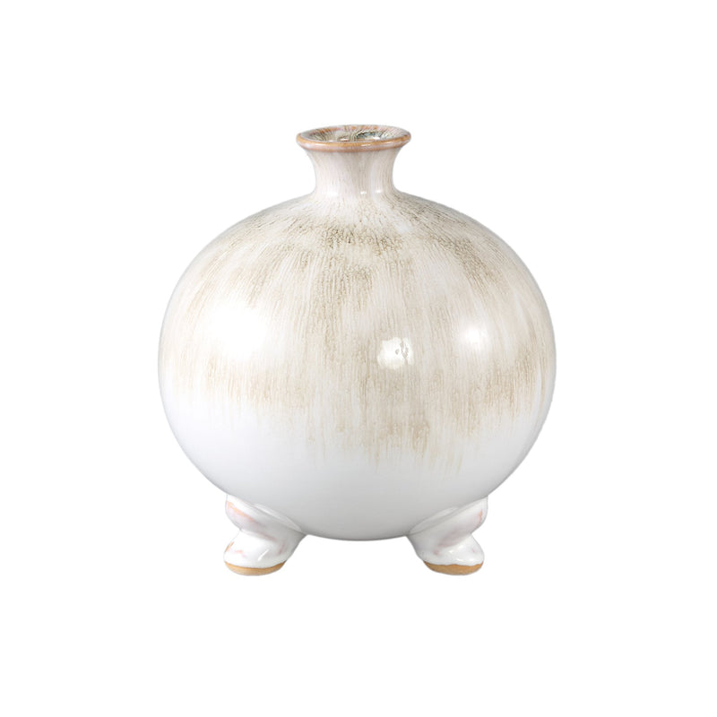 PTMD Bloempot Zoran - 21x21x23 cm - Keramiek - Creme