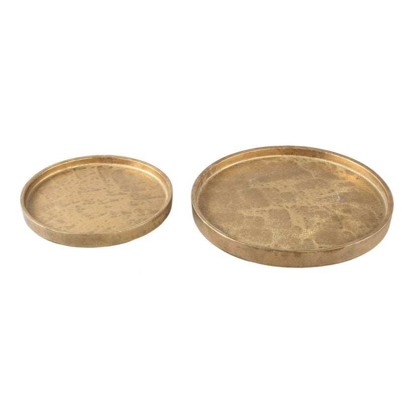PTMD Plateau Kasim - 33x33x3 cm - Keramiek - Goud