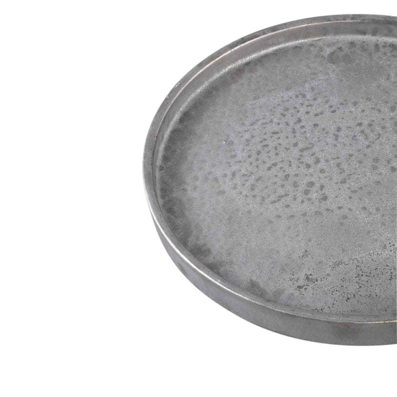 PTMD Plateau Kasim - 33x33x3 cm - Keramiek - Zilver