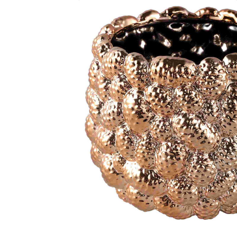 PTMD Bloempot Francisca - 21x21x17 cm - Metaal - Goud